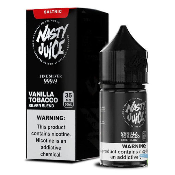 Vanilla Tobacco Silver Blend - Nasty Salt | 30Ml Vape Juice | 35MG