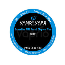 Load image into Gallery viewer, Vandy Vape Superfine MTL Wire Spools - 10 FEET
