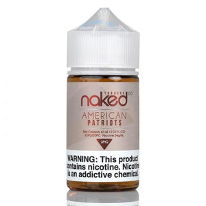 American Patriots - Naked 100 Tobacco | 60ML Vape Juice | 3MG,6MG,12MG