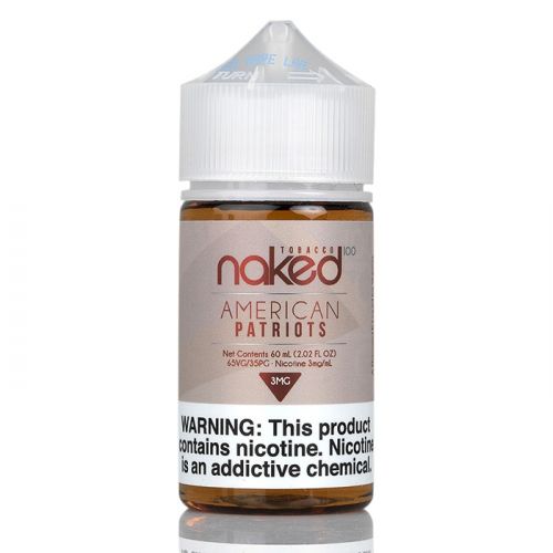 American Patriots - Naked 100 Tobacco | 60ML Vape Juice | 3MG,6MG,12MG