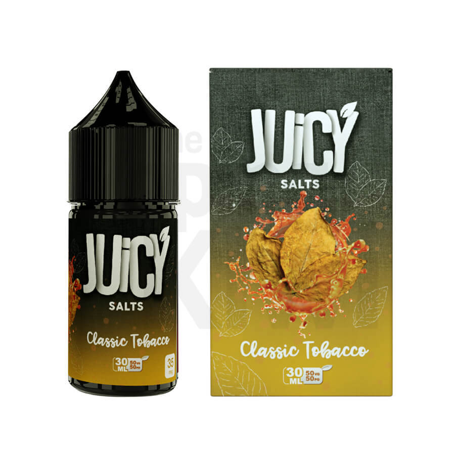Classic Tobacco - Juicy Salts | 30ML Vape Juice | 35MG,50MG