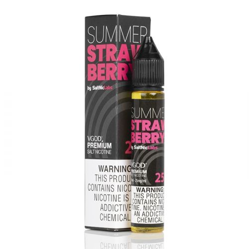 Summer Strawberry - VGod SaltNic | 30Ml Vape Juice | 25MG,50MG